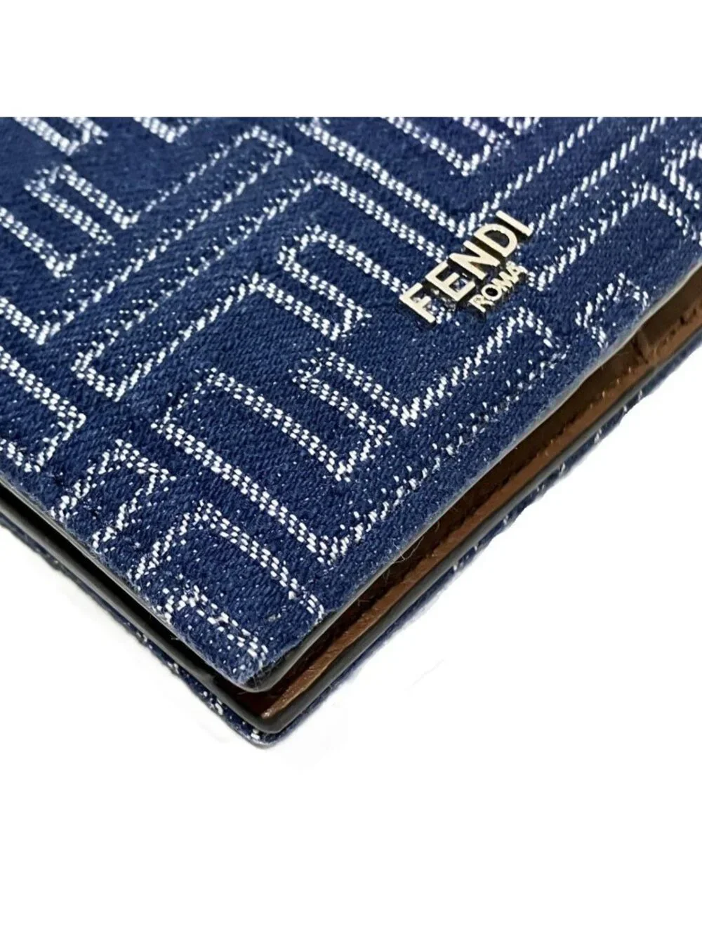 Fendi Bifold Wallet Leather Fabric